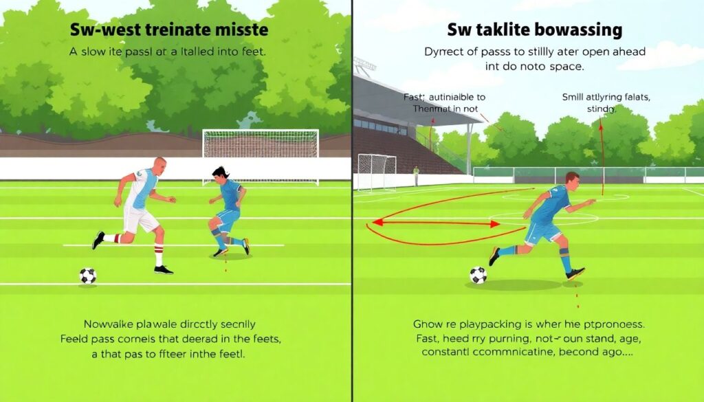 Тактики распасовки: быстрые перепасовки без потери темпа - иллюстрация