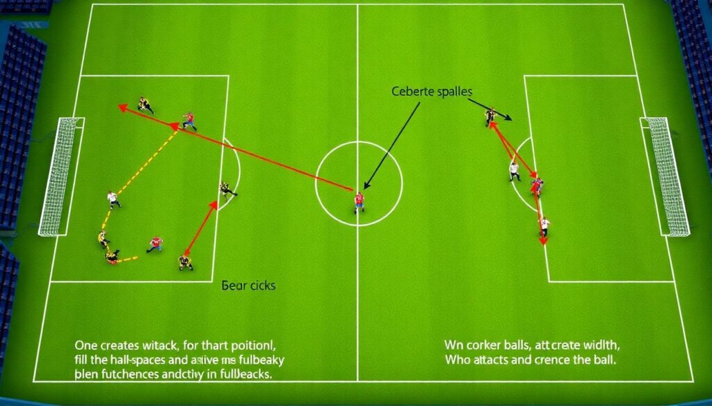 Тактика на стандартах: угловые и штрафные - иллюстрация