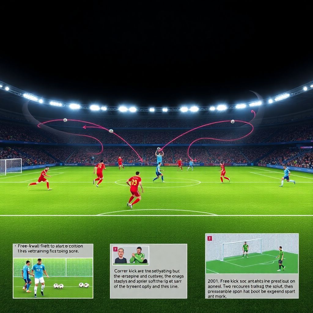 Тактика на стандартах: угловые и штрафные удары в современном футболе