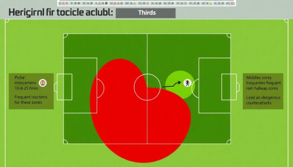 Эффективность прессинга по секторам поля - иллюстрация