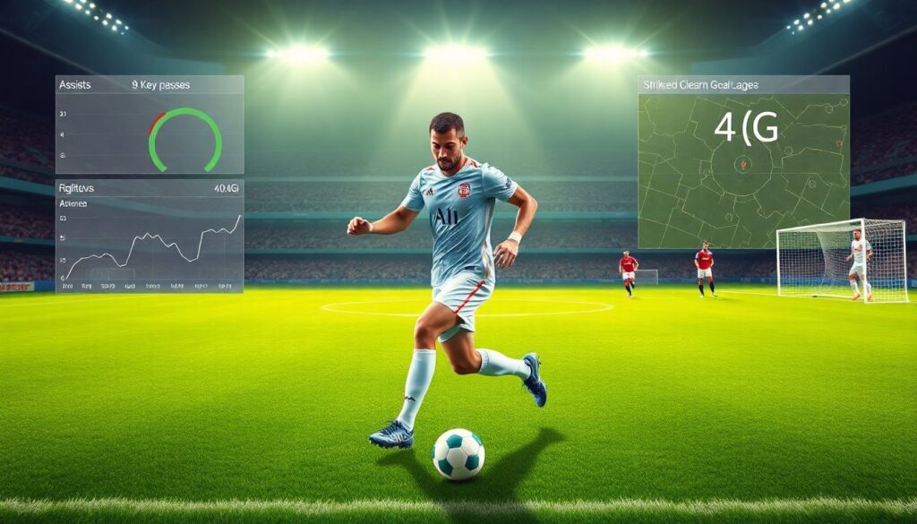 Ключевые фигуры в линиях последнего паса - иллюстрация