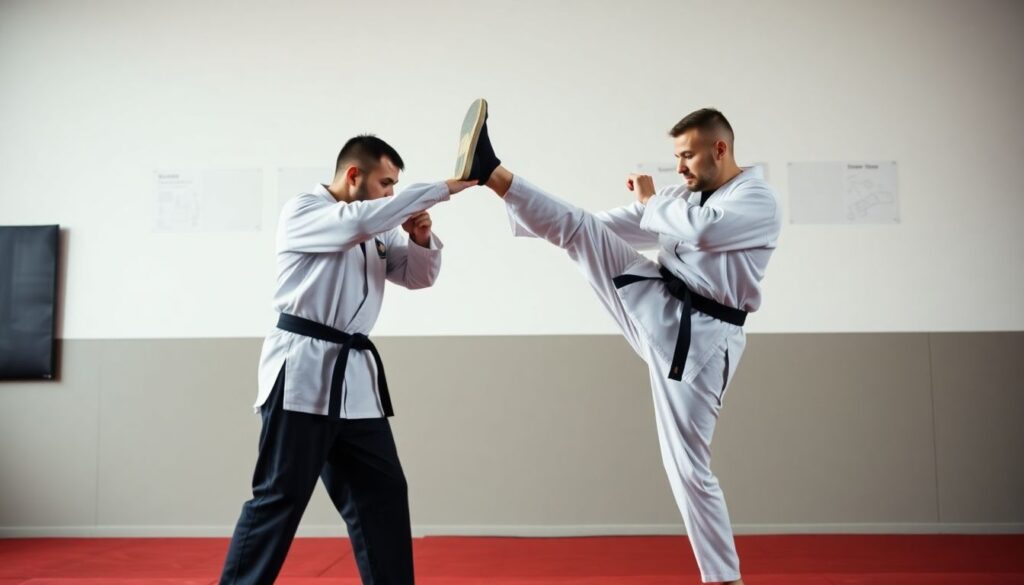 Тактика и техника ударов ногами и головой - иллюстрация