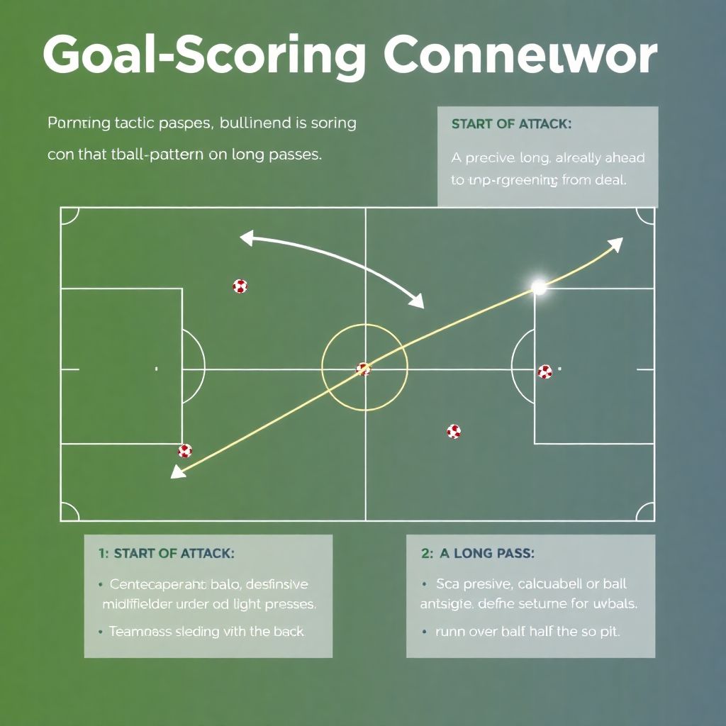 Голевые конвейеры: как длинные передачи приводят к точному завершению атак