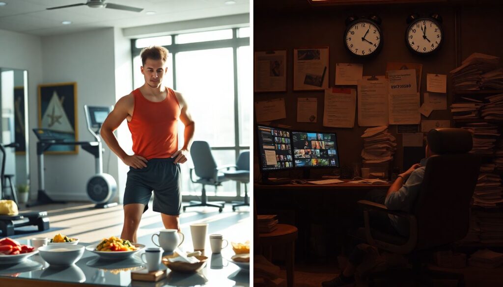 Как сохранить физическую форму после интенсивной недели - иллюстрация