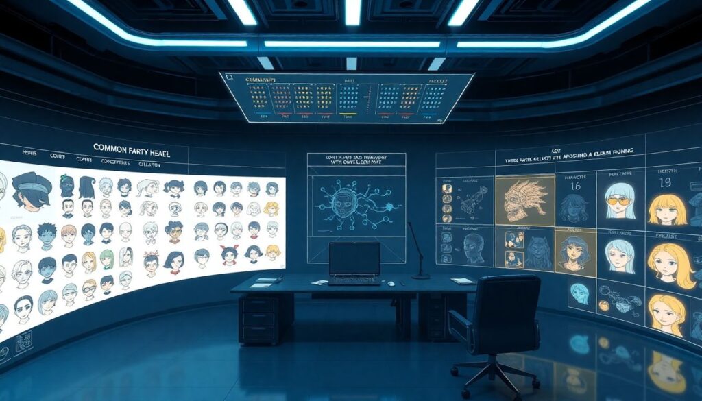 Галерея редких голов и их повторяемость - иллюстрация