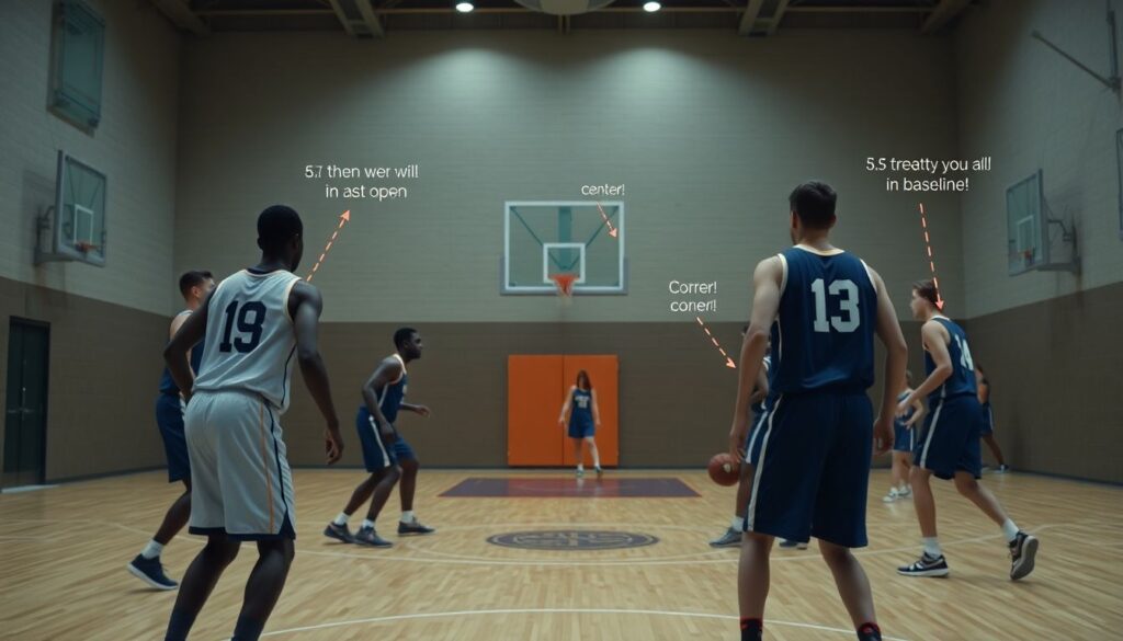 Тактические приёмы против зонной обороны - иллюстрация