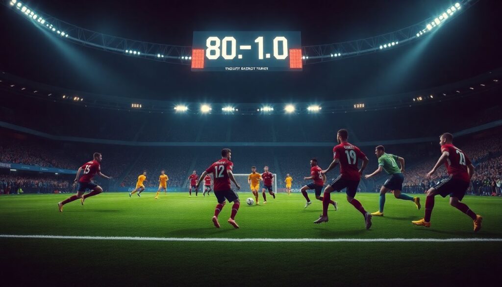 Гол от развязки до финального свистка - иллюстрация