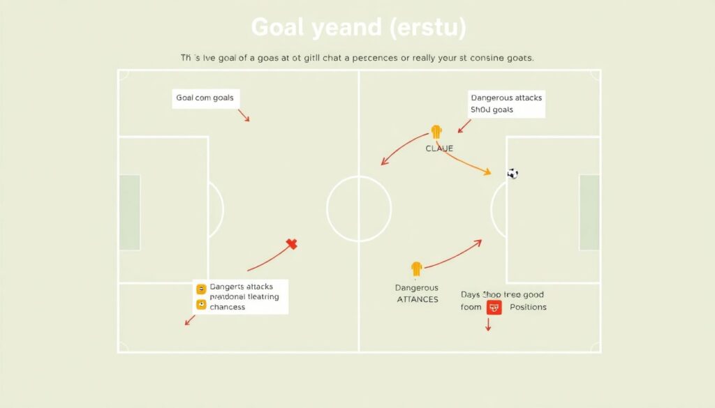 Голевые моменты и их конверсия в гол - иллюстрация