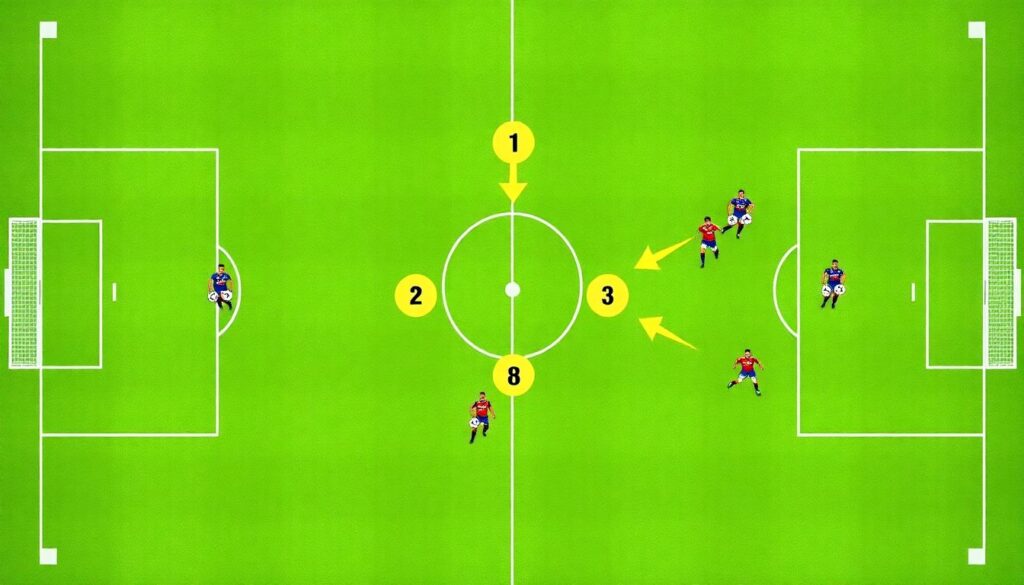 Раскладка по эффективным комбинациям в атаке - иллюстрация