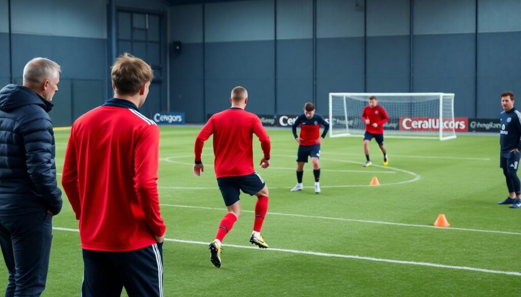 Как атакующие играют на фланге против узкой обороны - иллюстрация