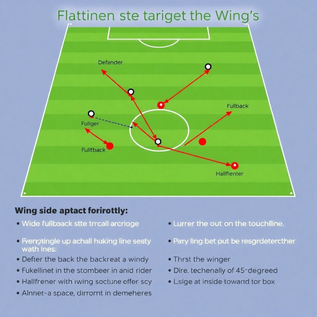 Как атакующие играют на фланге против узкой обороны в современном футболе