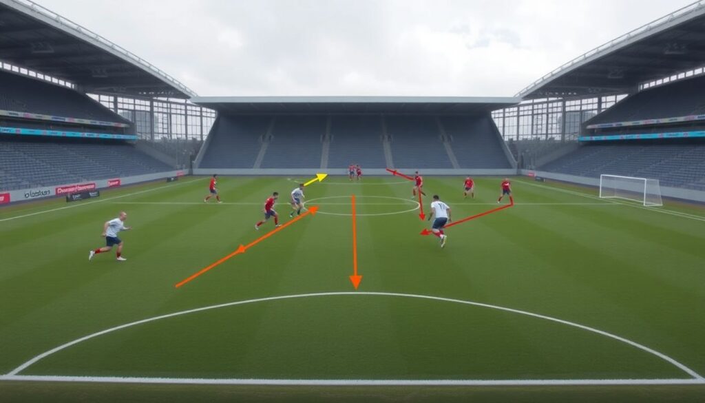 Атака без мяча: работа над движением и пространством - иллюстрация