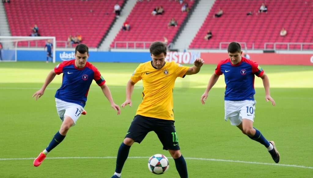 История тройки нападающих и их взаимодействий - иллюстрация