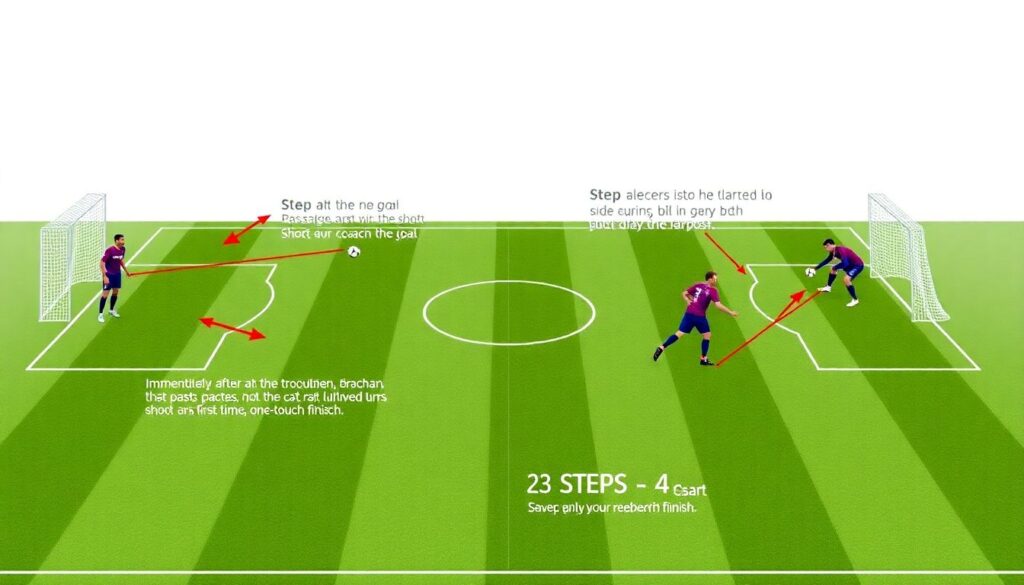 Лучшие техники завершения в штрафной площади - иллюстрация