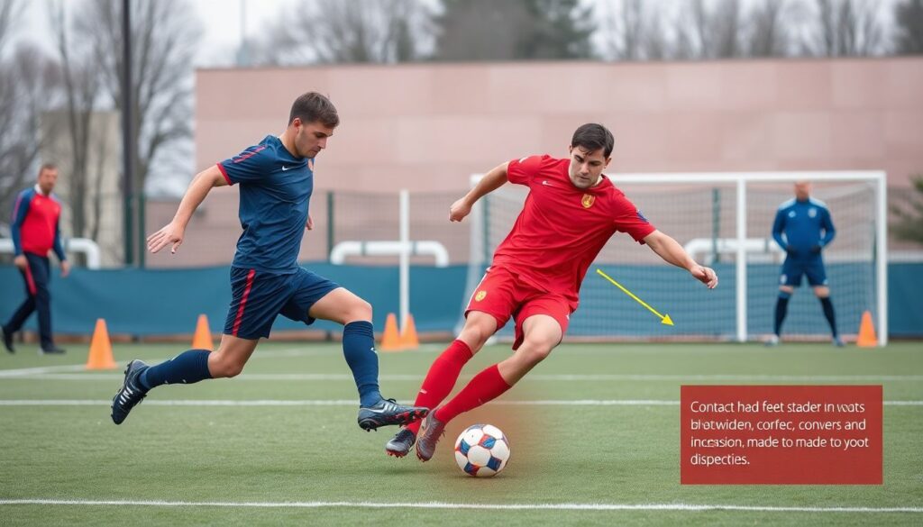 Лучшие техники завершения в штрафной площади - иллюстрация
