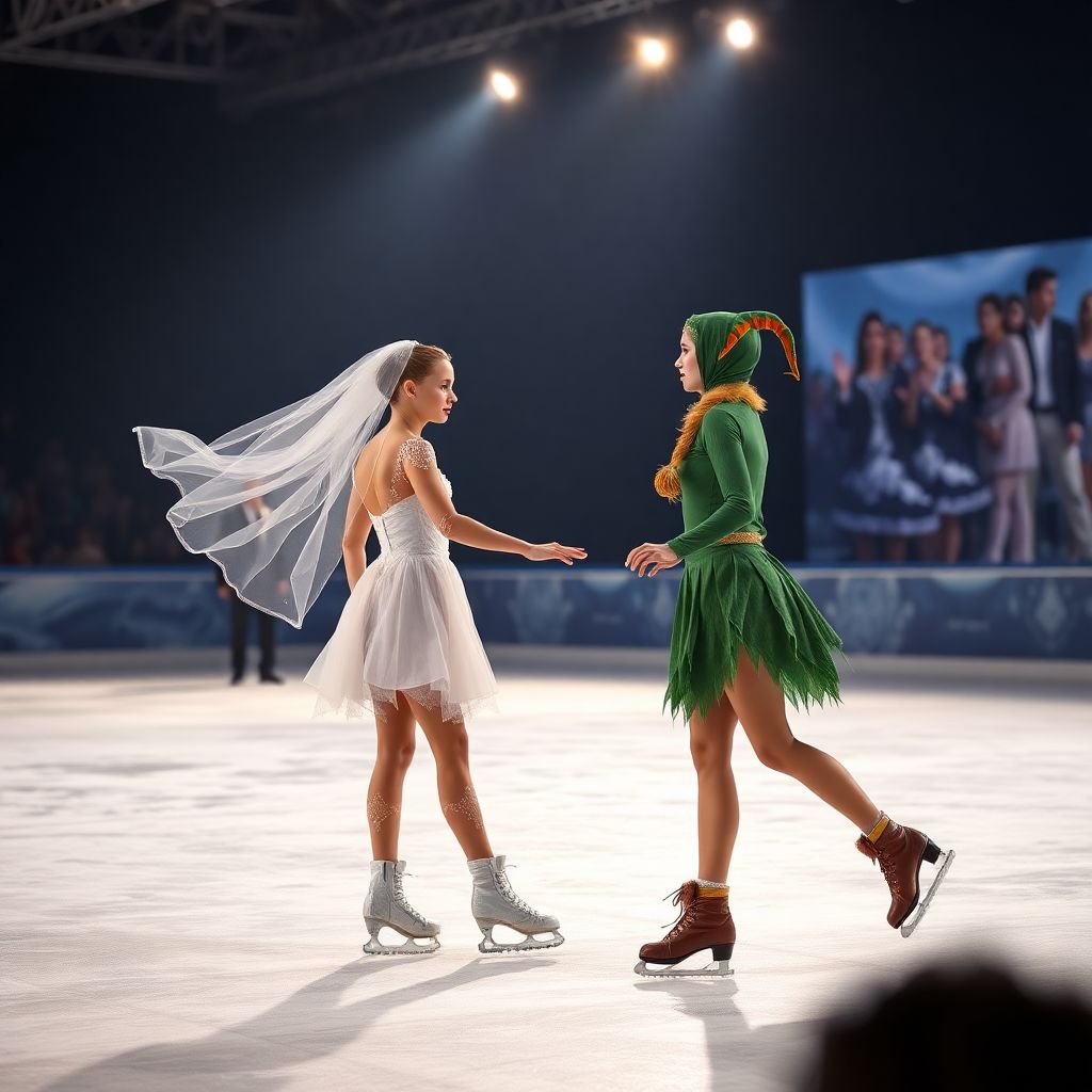 Фото со съемок Ледникового периода: Загитова в фате, Туктамышева-эльф