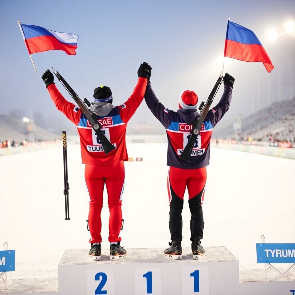 Карим Халили из Подмосковья: дубль на чемпионате России по биатлону в Тюмени