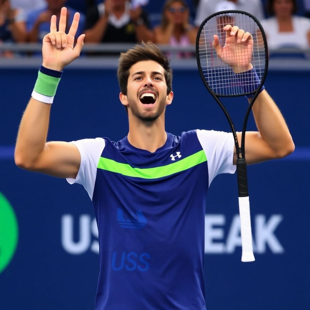 Карен Хачанов вышел в четвертьфинал Us open после победы над Тьеном в пяти сетах